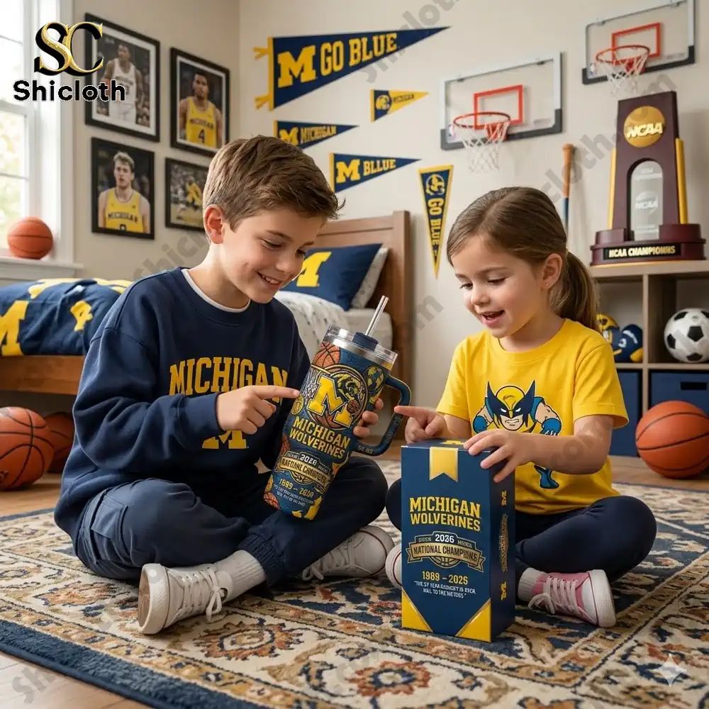 Michigan Wolverines 2026 NCAA National Champions - Adult & Kids T-Shirts, Sweatshirts & Hoodies apparel design preview 1