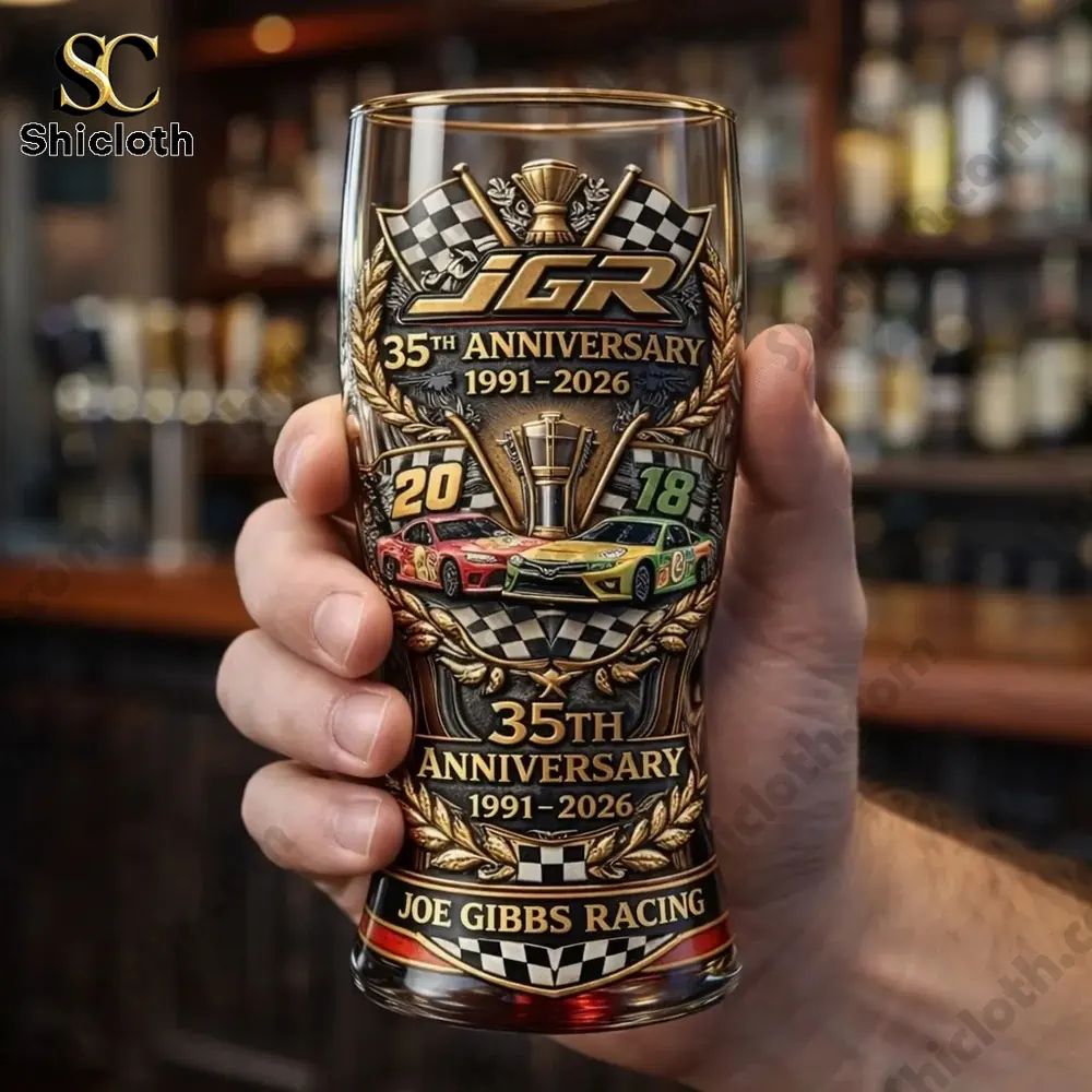 NASCAR Joe Gibbs Racing 1991-2026 35th Anniversary 3D - Adult & Kids T-Shirts, Sweatshirts & Hoodies apparel design preview 1