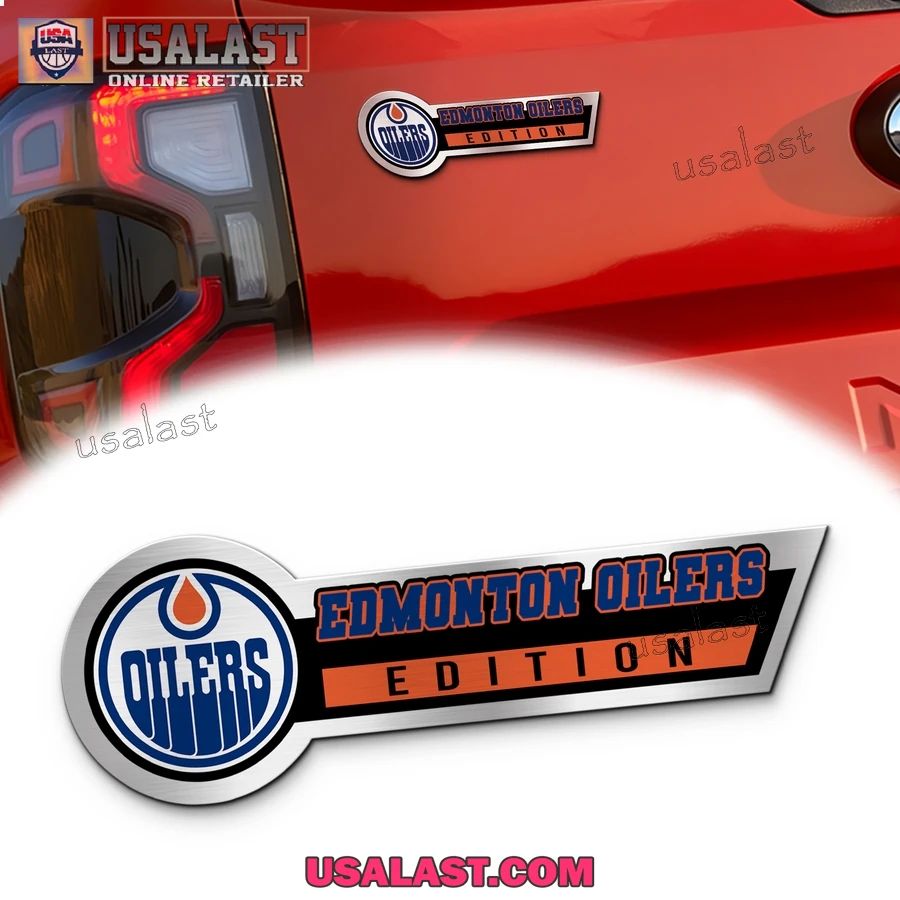 Edmonton Oilers Edition 3D Engraved Car Name Emblem - Adult & Kids T-Shirts, Sweatshirts & Hoodies apparel design preview 1