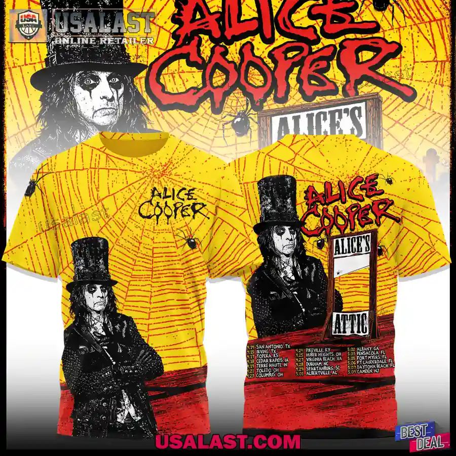 Alice Cooper Attic Spring Tour 2026 - Adult & Kids T-Shirts, Sweatshirts & Hoodies apparel design preview 1