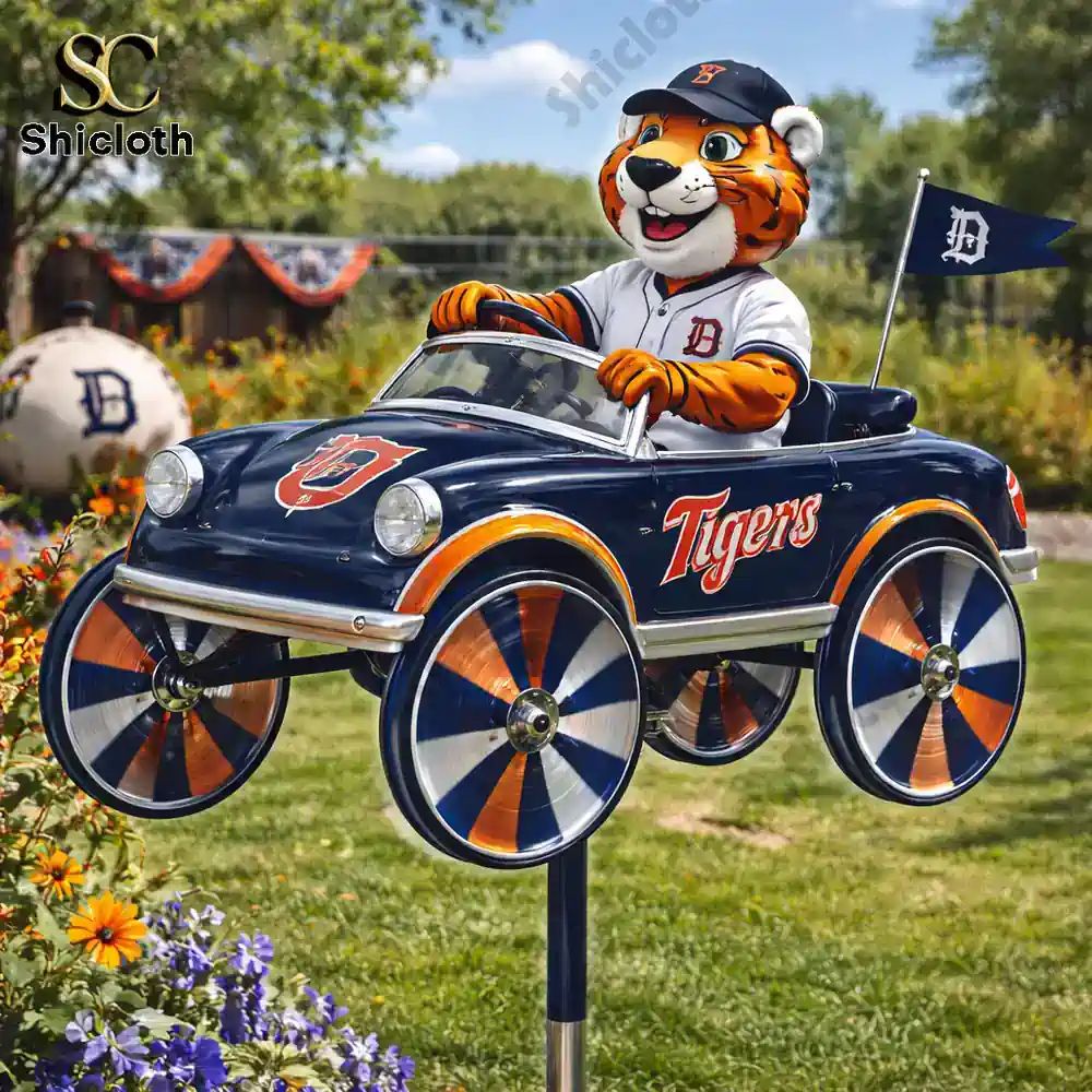 Detroit Tigers Paws Wind Spinner For Garden - Adult & Kids T-Shirts, Sweatshirts & Hoodies apparel design preview 1