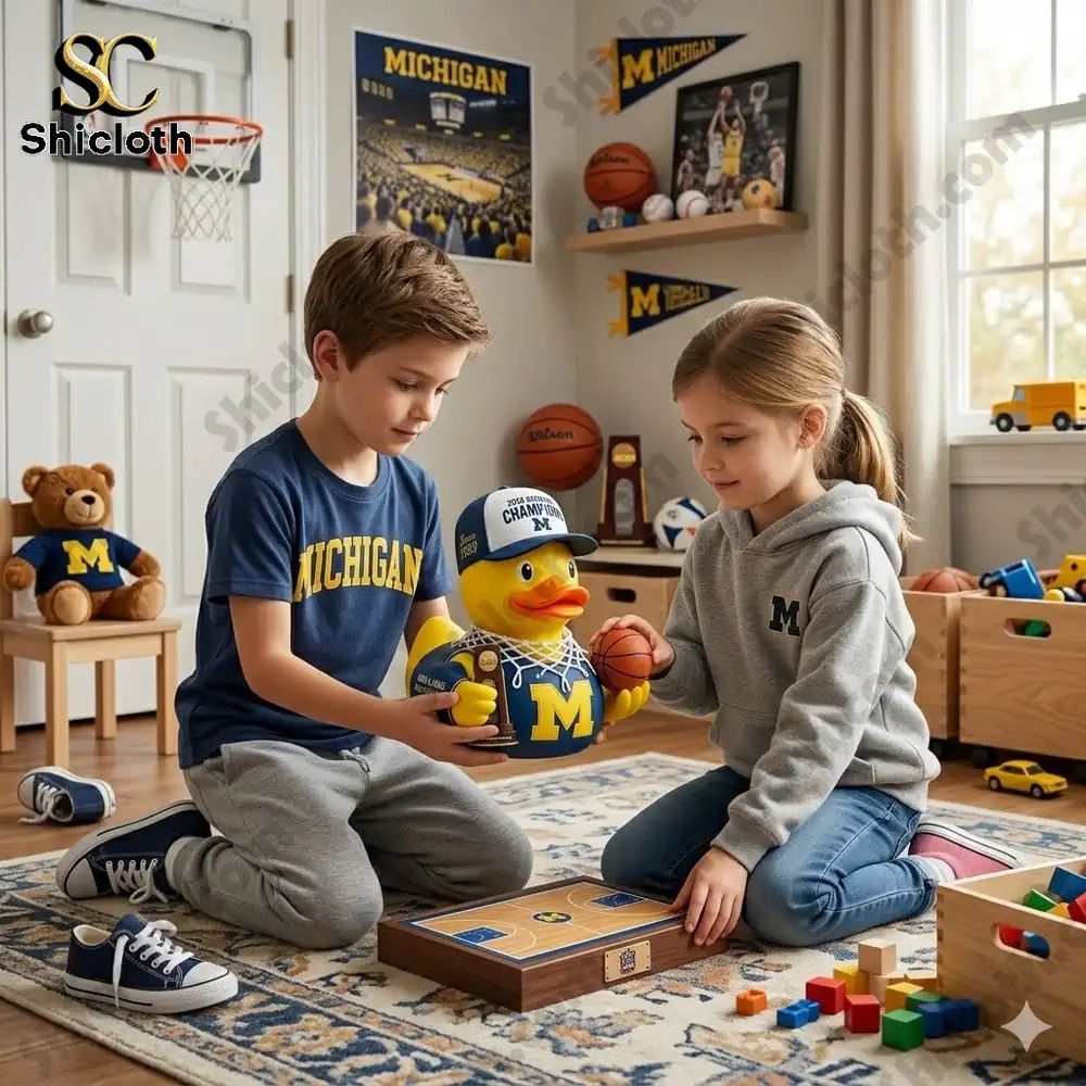 Michigan Wolverines 2026 NCAA Men's Basketball - Adult & Kids T-Shirts, Sweatshirts & Hoodies apparel design preview 1
