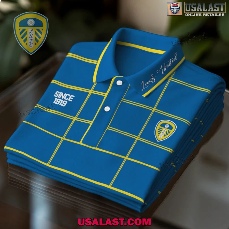 Leeds United Premium Men Polo - Adult & Kids T-Shirts, Sweatshirts & Hoodies apparel design preview 1