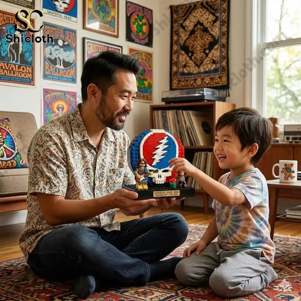 Grateful Dead 60th Anniversary (1965-2025) Brick Set - Adult & Kids T-Shirts, Sweatshirts & Hoodies apparel design preview 1