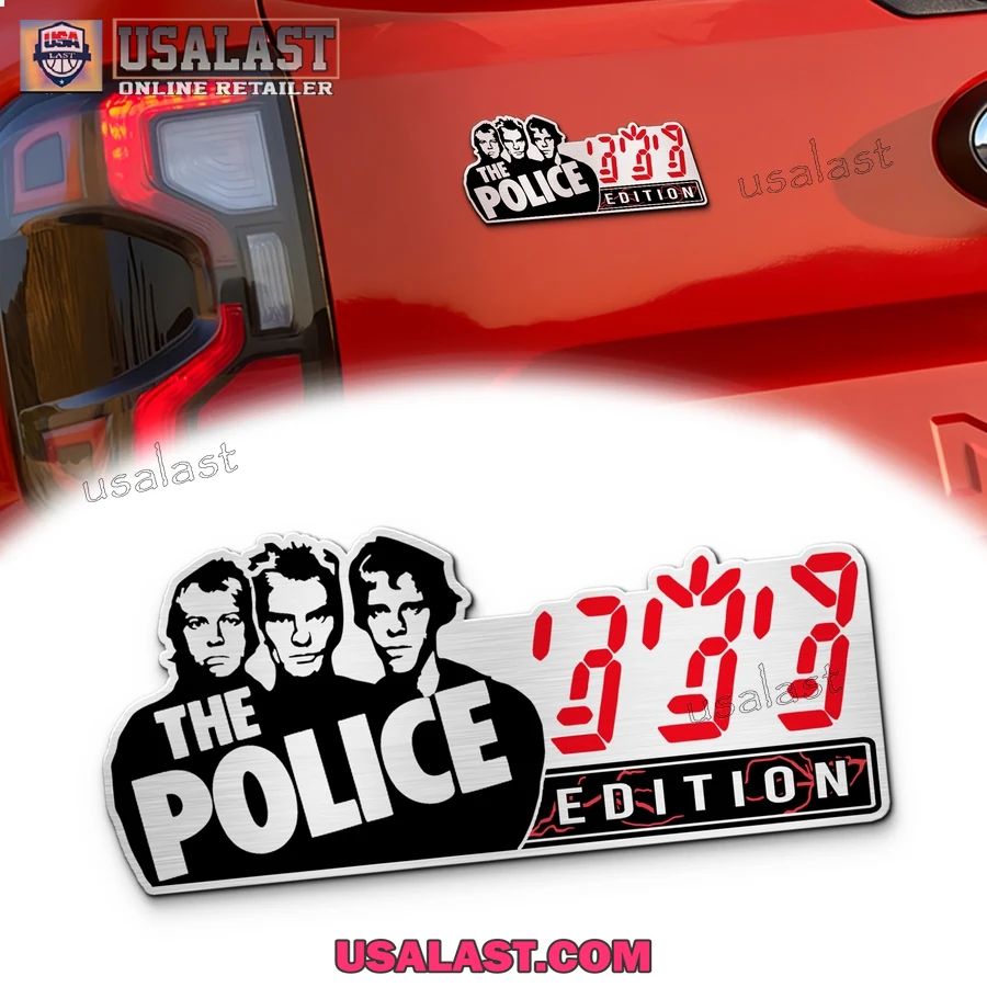 The Police Band Edition Custom 3D Car Badge Sticker - Adult & Kids T-Shirts, Sweatshirts & Hoodies apparel design preview 1