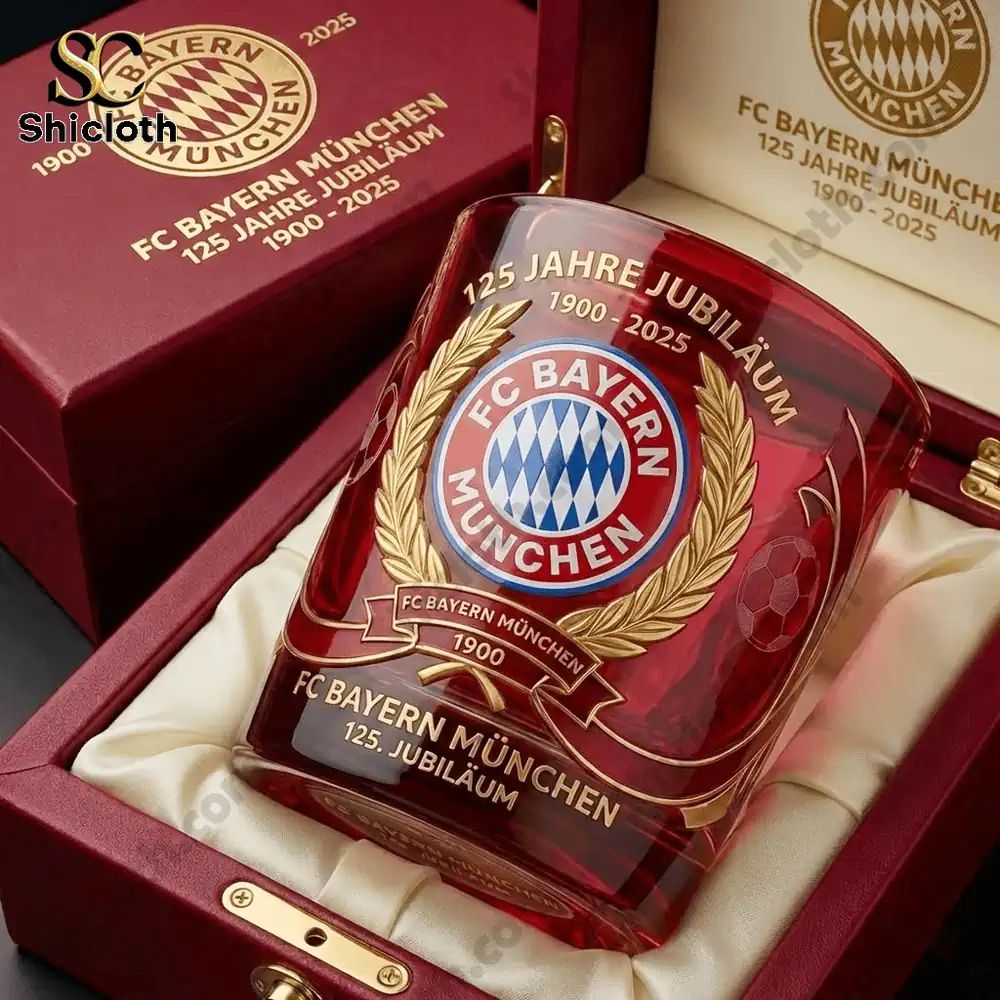 FC Bayern München 125th Anniversary Glass - Adult & Kids T-Shirts, Sweatshirts & Hoodies apparel design preview 1