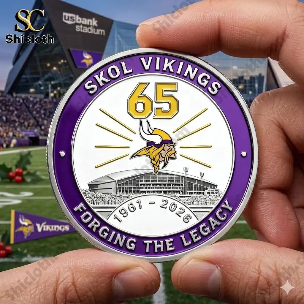 Minnesota Vikings 65th Anniversary Commemorative - Adult & Kids T-Shirts, Sweatshirts & Hoodies apparel design preview 1