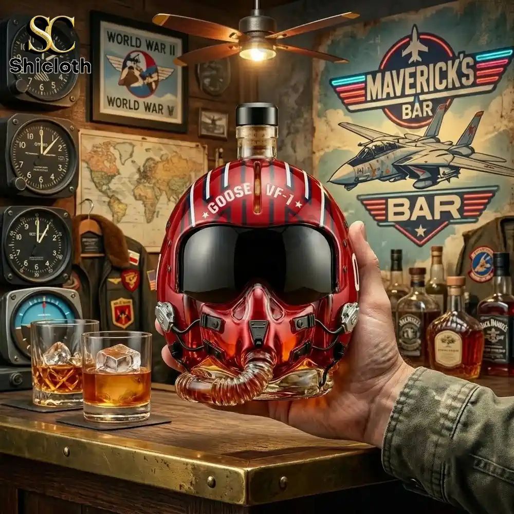 Gun 40th Anniversary Executive Flight Helmet Decanter - Adult & Kids T-Shirts, Sweatshirts & Hoodies apparel design preview 1