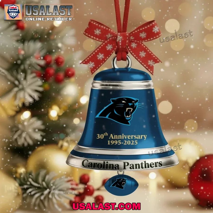 Carolina Panthers 2025 Christmas Bell Ornament - Adult & Kids T-Shirts, Sweatshirts & Hoodies apparel design preview 1