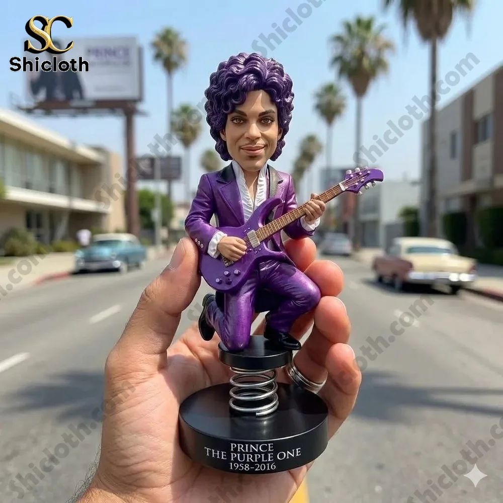 Prince "The Purple One" Decor Car Dashboard - Adult & Kids T-Shirts, Sweatshirts & Hoodies apparel design preview 1