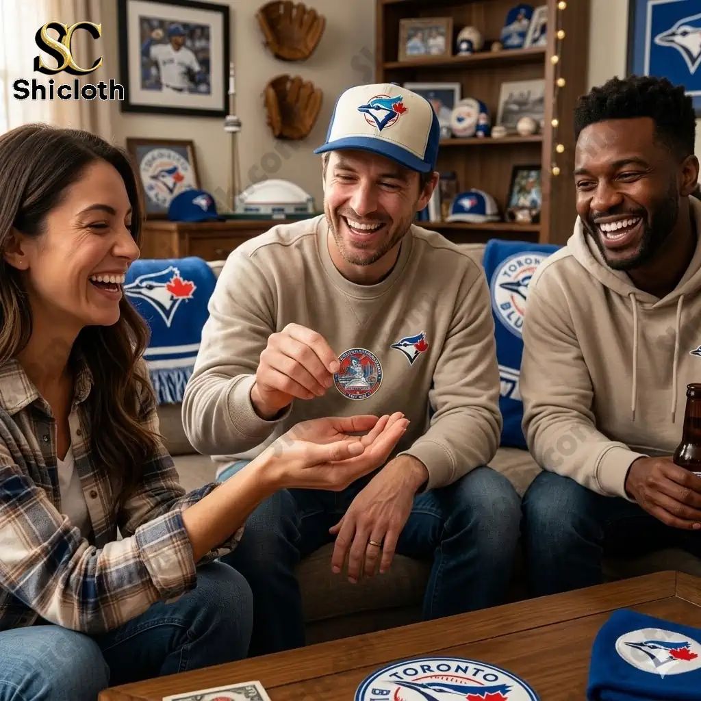 Toronto Blue Jays 49th Anniversary Commemorative Coin - Adult & Kids T-Shirts, Sweatshirts & Hoodies apparel design preview 1