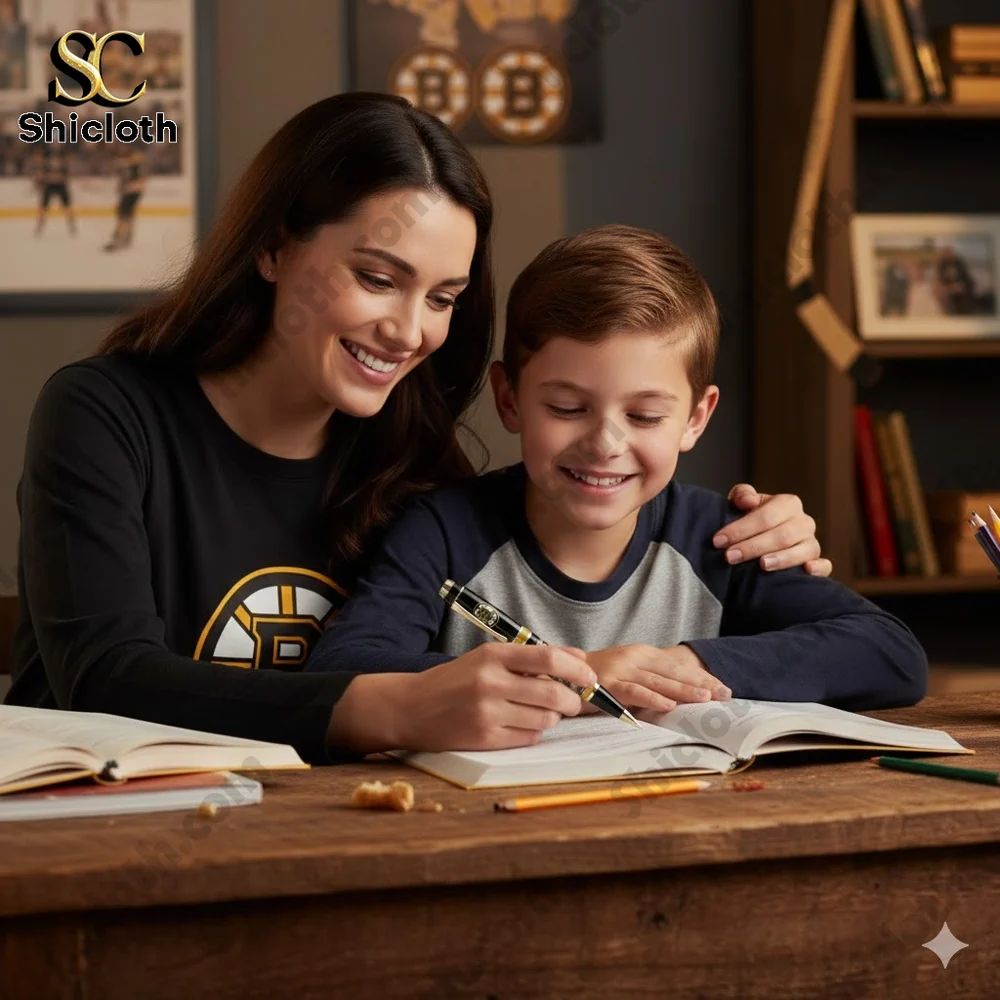 Hockey Team Boston Bruins 102nd Anniversary Pen - Adult & Kids T-Shirts, Sweatshirts & Hoodies apparel design preview 1