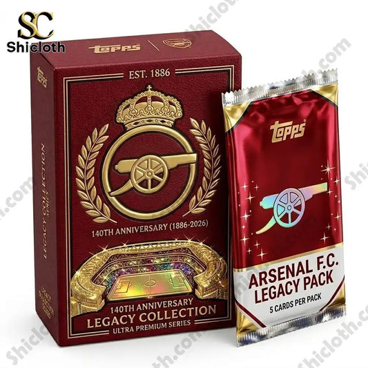 Arsenal F.C. 140th Anniversary Topps Legacy - Adult & Kids T-Shirts, Sweatshirts & Hoodies apparel design preview 1