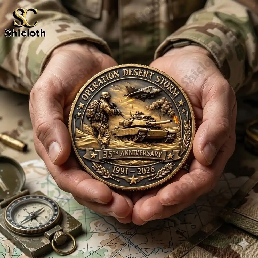 Operation Desert Storm Coin - Adult & Kids T-Shirts, Sweatshirts & Hoodies apparel design preview 1