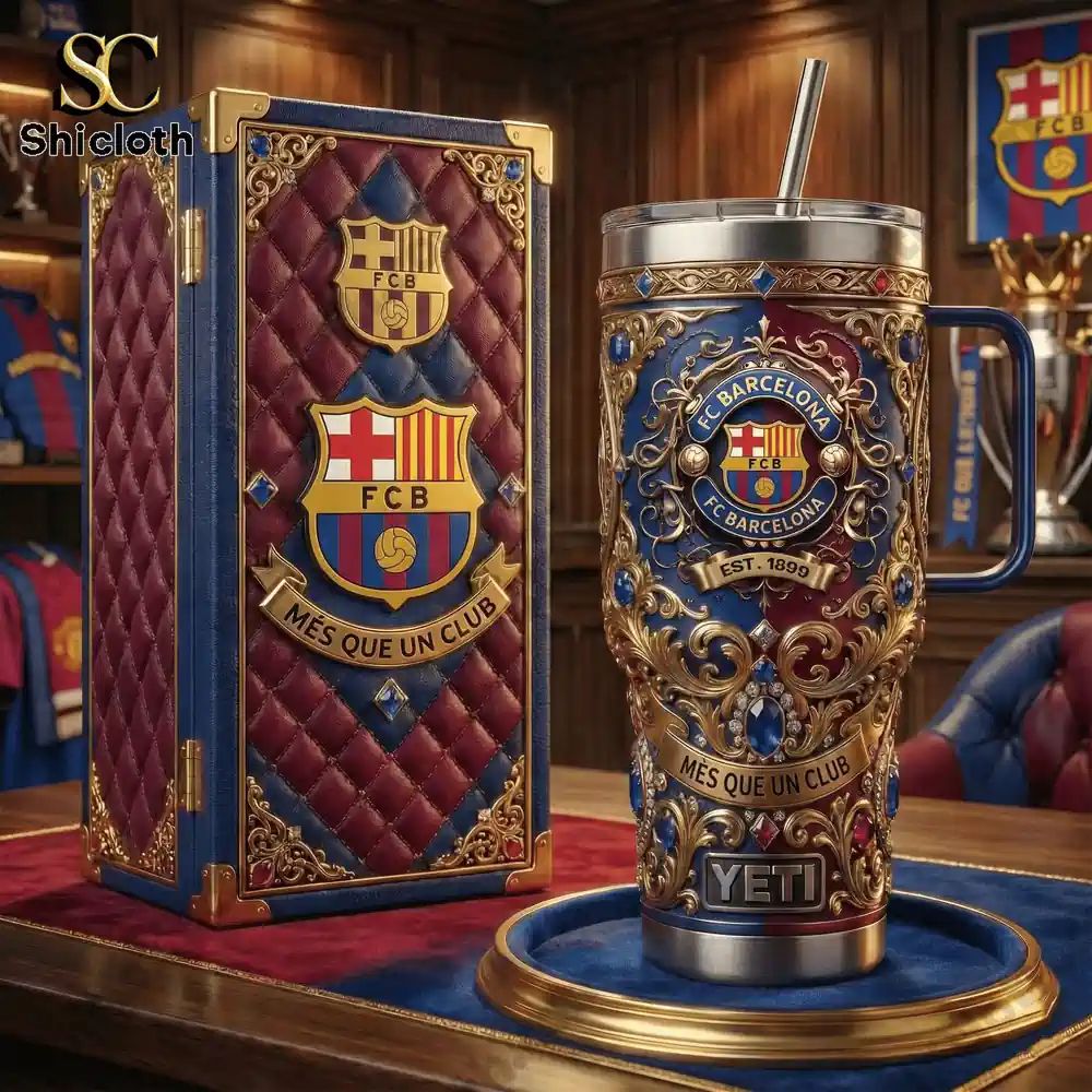 FC Barcelona Més Que Un Club 40oz Yeti Tumbler With - Adult & Kids T-Shirts, Sweatshirts & Hoodies apparel design preview 1