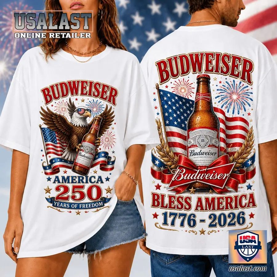 Budweiser American 250th Anniversary 3D - Adult & Kids T-Shirts, Sweatshirts & Hoodies apparel design preview 1