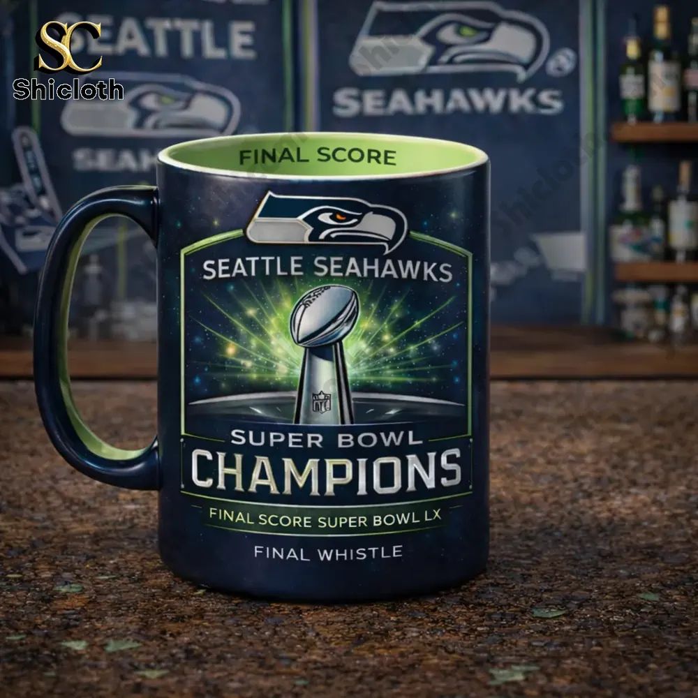 Seattle Seahaws 12s Forever LX Final Score Mug - Adult & Kids T-Shirts, Sweatshirts & Hoodies apparel design preview 1