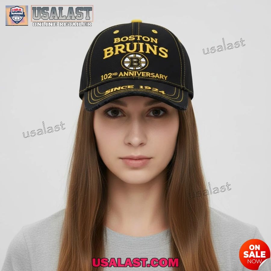 Boston Bruins 102nd Anniversary 1924-2026 Classic Cap - Adult & Kids T-Shirts, Sweatshirts & Hoodies apparel design preview 1