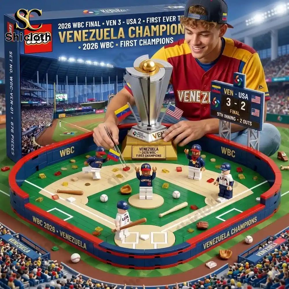2026 World Baseball Classic Venezuela Champions - Adult & Kids T-Shirts, Sweatshirts & Hoodies apparel design preview 1