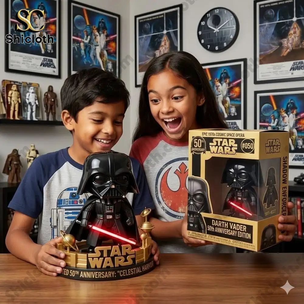 Darth Vader 50th Anniversary Edition Pop! Figure - Adult & Kids T-Shirts, Sweatshirts & Hoodies apparel design preview 1