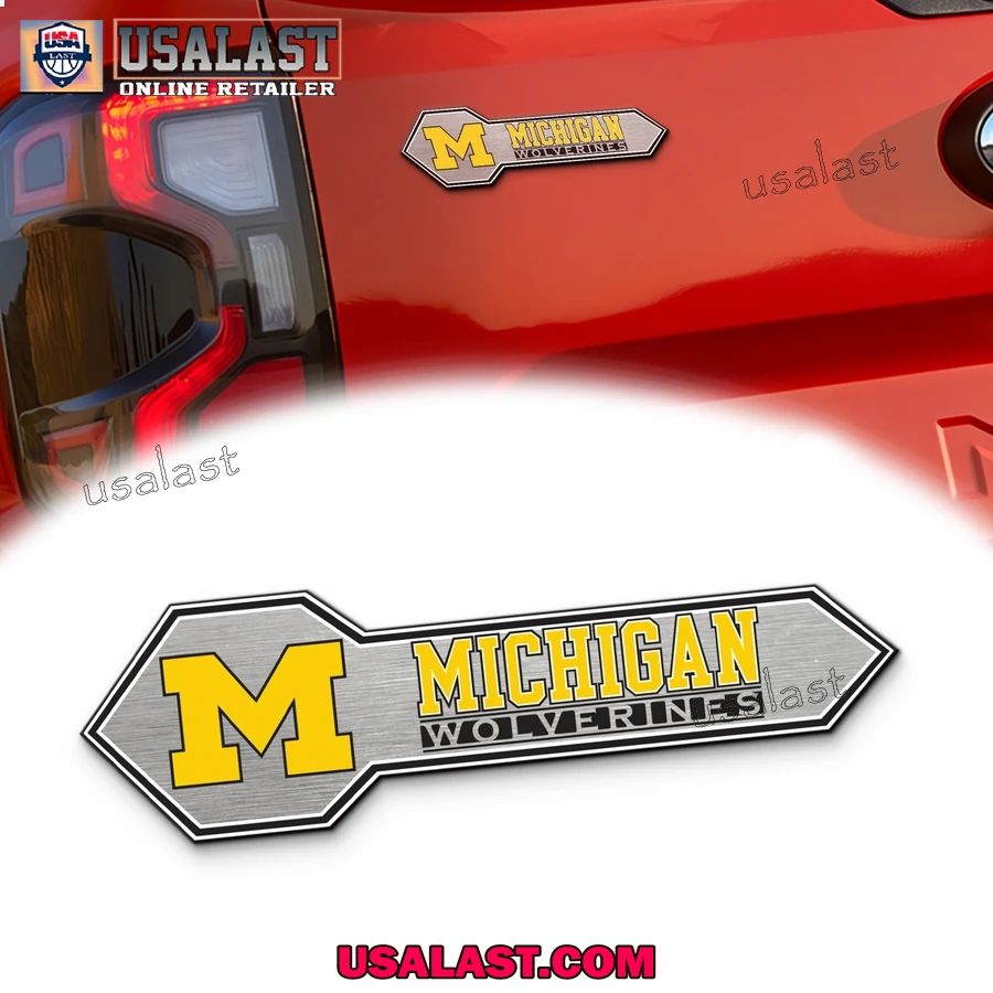 Michigan Wolverines Edition 3D Car Badge Sticker - Adult & Kids T-Shirts, Sweatshirts & Hoodies apparel design preview 1