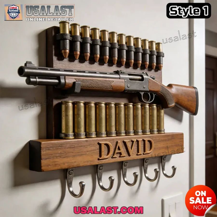 Custom Shotgun Bullet Wall Key Holder - Adult & Kids T-Shirts, Sweatshirts & Hoodies apparel design preview 1