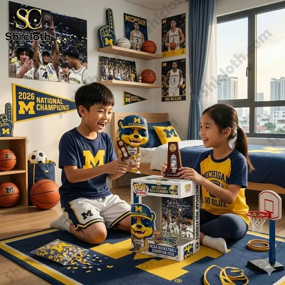 Michigan Wolverines Mascot 2026 NCAA National - Adult & Kids T-Shirts, Sweatshirts & Hoodies apparel design preview 1