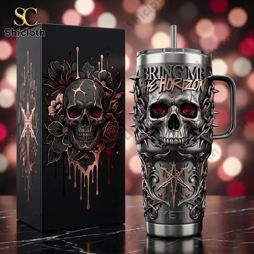 Bring Me The Horizon 40oz Yeti Tumbler With Handle - Adult & Kids T-Shirts, Sweatshirts & Hoodies apparel design preview 1