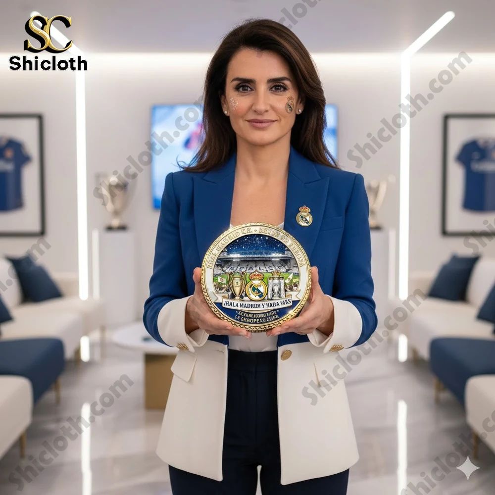 Real CF ihalamadrid! Commemorative Coin - Adult & Kids T-Shirts, Sweatshirts & Hoodies apparel design preview 1