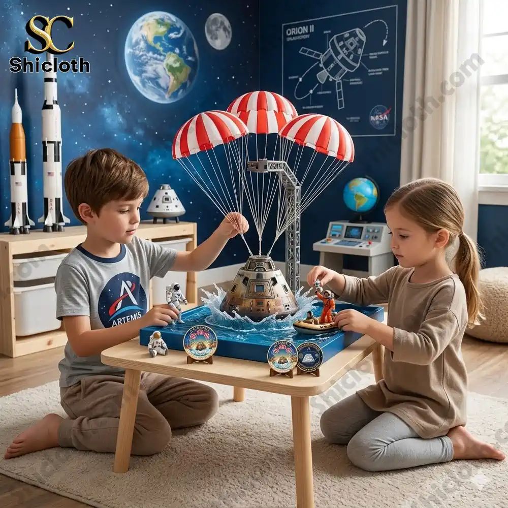 Artemis Ii Orion Splashdown 2026 Commemorative - Adult & Kids T-Shirts, Sweatshirts & Hoodies apparel design preview 1