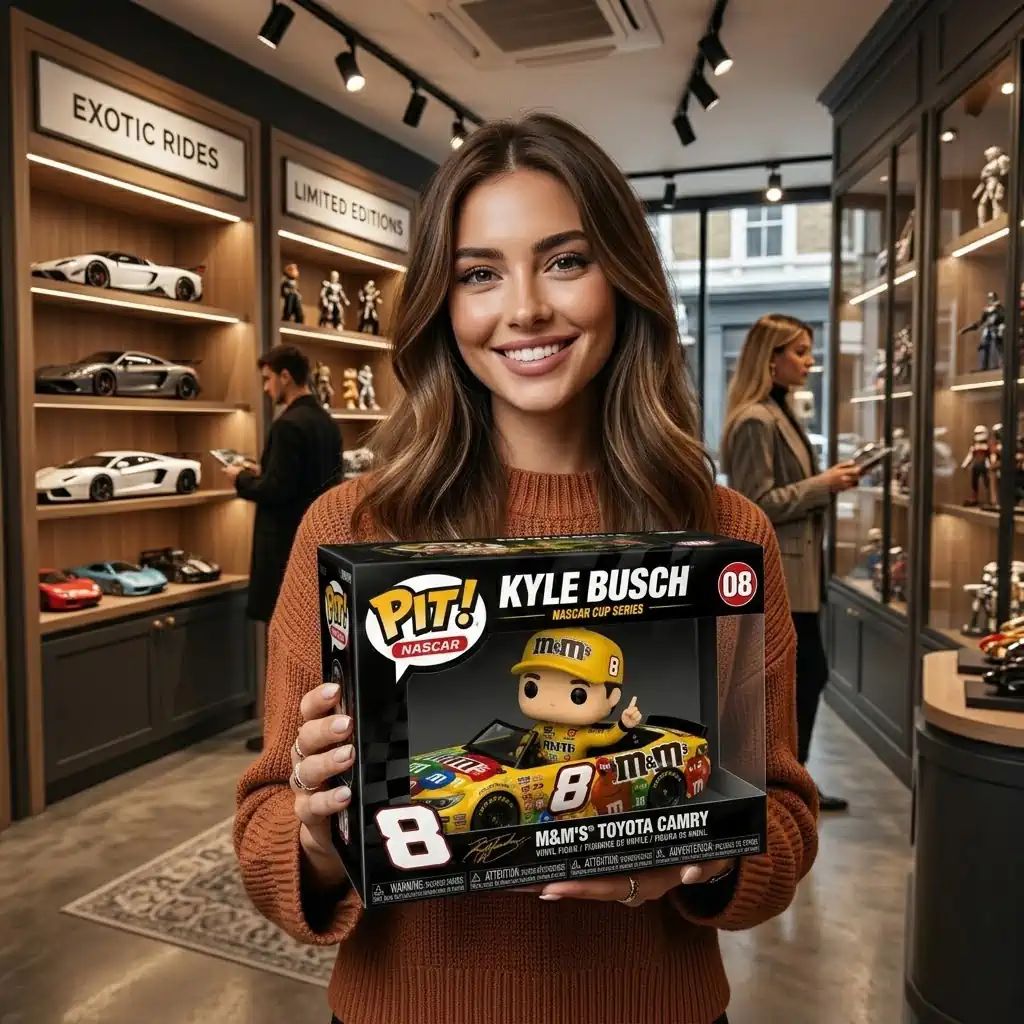 Kyle Busch Nascar Cup Series Funko Pop! Figure - Adult & Kids T-Shirts, Sweatshirts & Hoodies apparel design preview 1