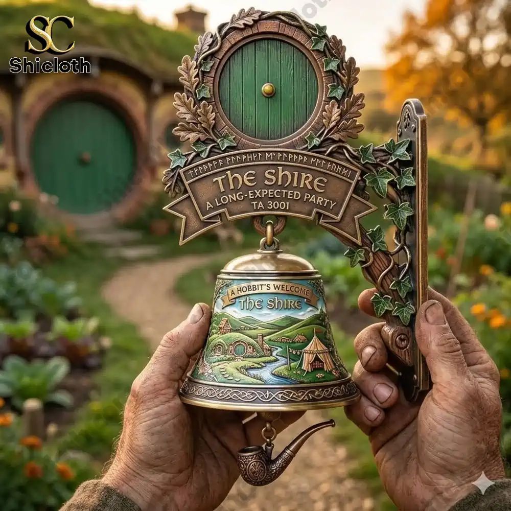The Shire A Hobbits Welcome Wall Bell - Adult & Kids T-Shirts, Sweatshirts & Hoodies apparel design preview 1
