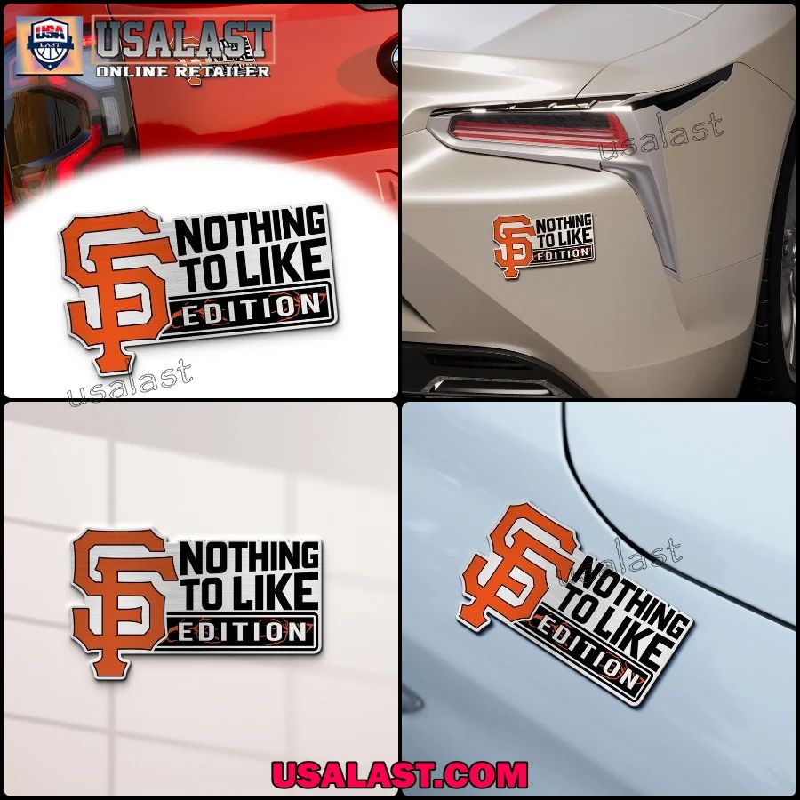 San Francisco Giants Edition Engraved Car Name Badge - Adult & Kids T-Shirts, Sweatshirts & Hoodies apparel design preview 1