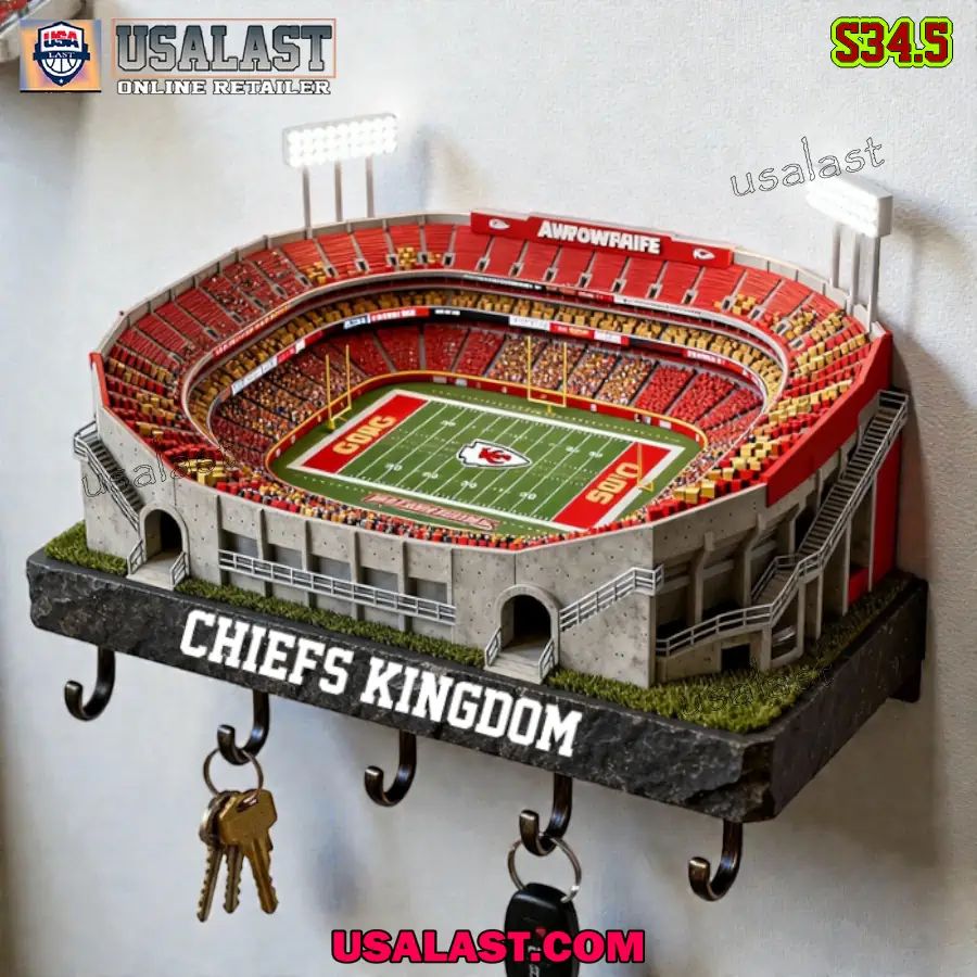 Kansas City Chiefs Sports Stadium Key Hooks, Holder - Adult & Kids T-Shirts, Sweatshirts & Hoodies apparel design preview 1