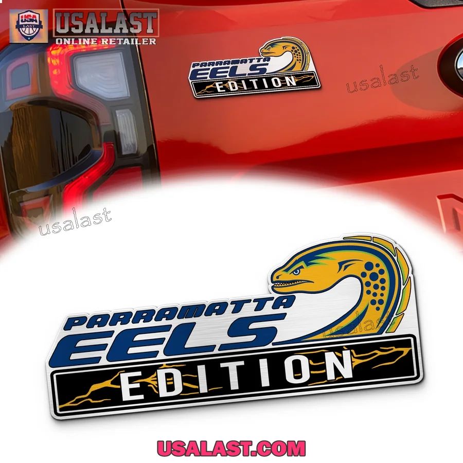 Parramatta Eels Edition Custom 3D Car Badge Sticker - Adult & Kids T-Shirts, Sweatshirts & Hoodies apparel design preview 1