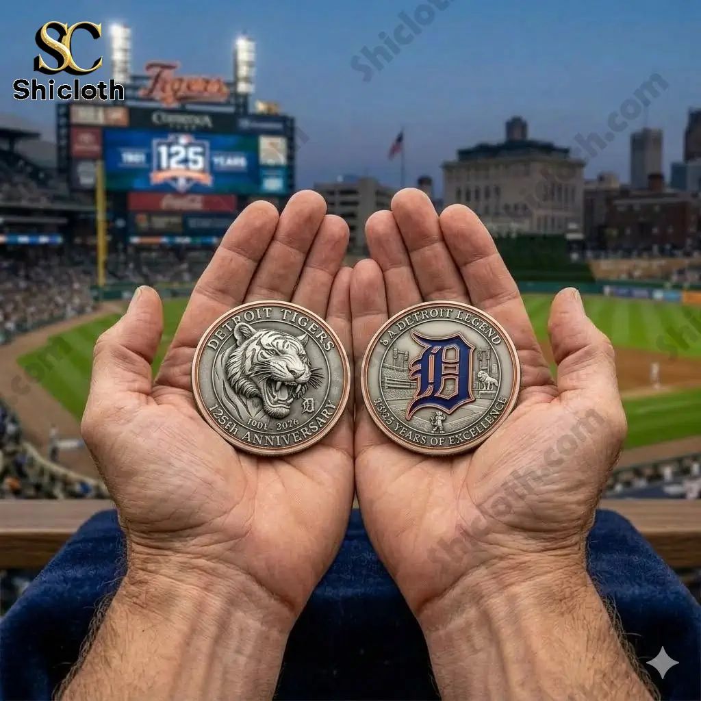 Detroit Tigers 125th Anniversary 1901-2026 - Adult & Kids T-Shirts, Sweatshirts & Hoodies apparel design preview 1