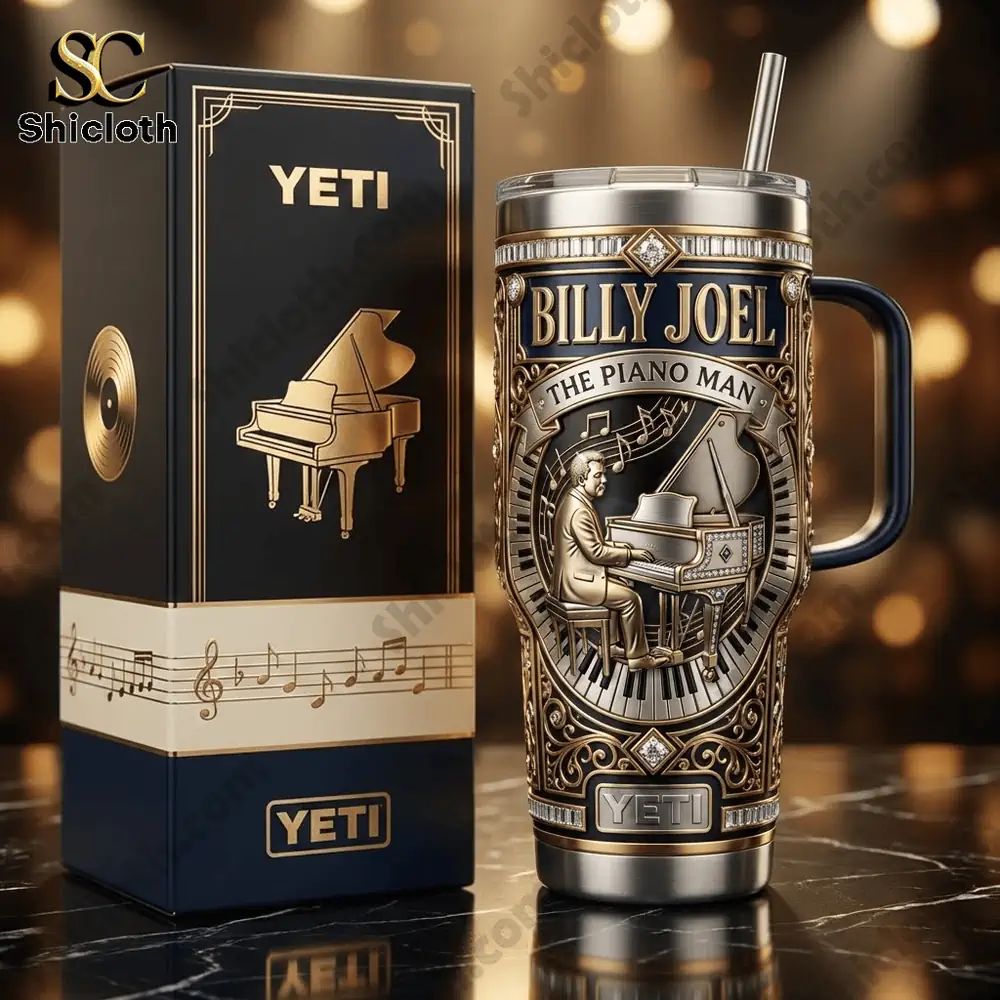 Billy Joel The Piano Man 40oz Yeti Tumbler With - Adult & Kids T-Shirts, Sweatshirts & Hoodies apparel design preview 1