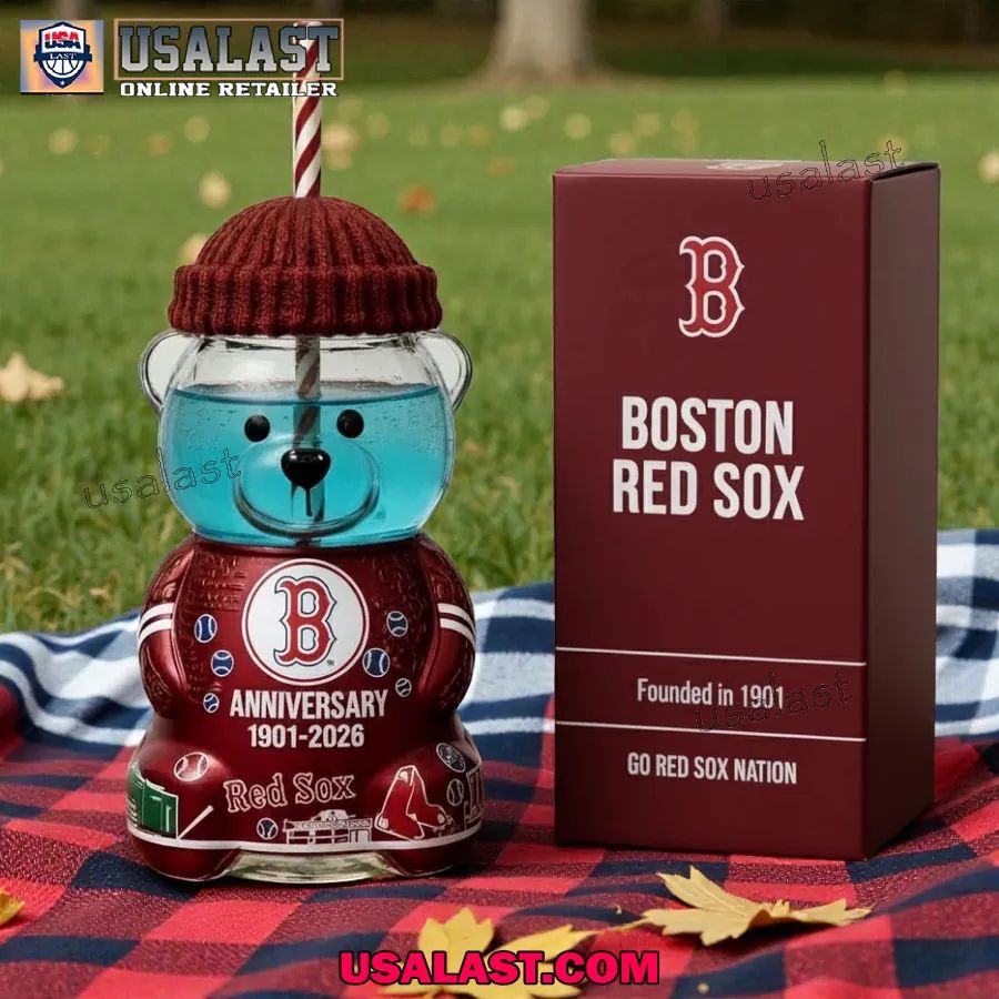 Boston Red Sox 125th Anniversary Collectible Bear - Adult & Kids T-Shirts, Sweatshirts & Hoodies apparel design preview 1