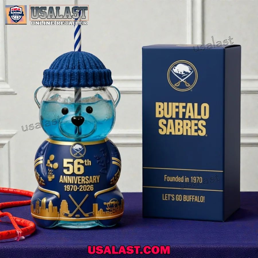 Buffalo Sabres 56th Anniversary Collectible Bear - Adult & Kids T-Shirts, Sweatshirts & Hoodies apparel design preview 1