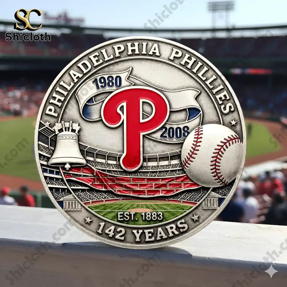 Philadelphia Phillies 142nd Anniversary Commemorative - Adult & Kids T-Shirts, Sweatshirts & Hoodies apparel design preview 1