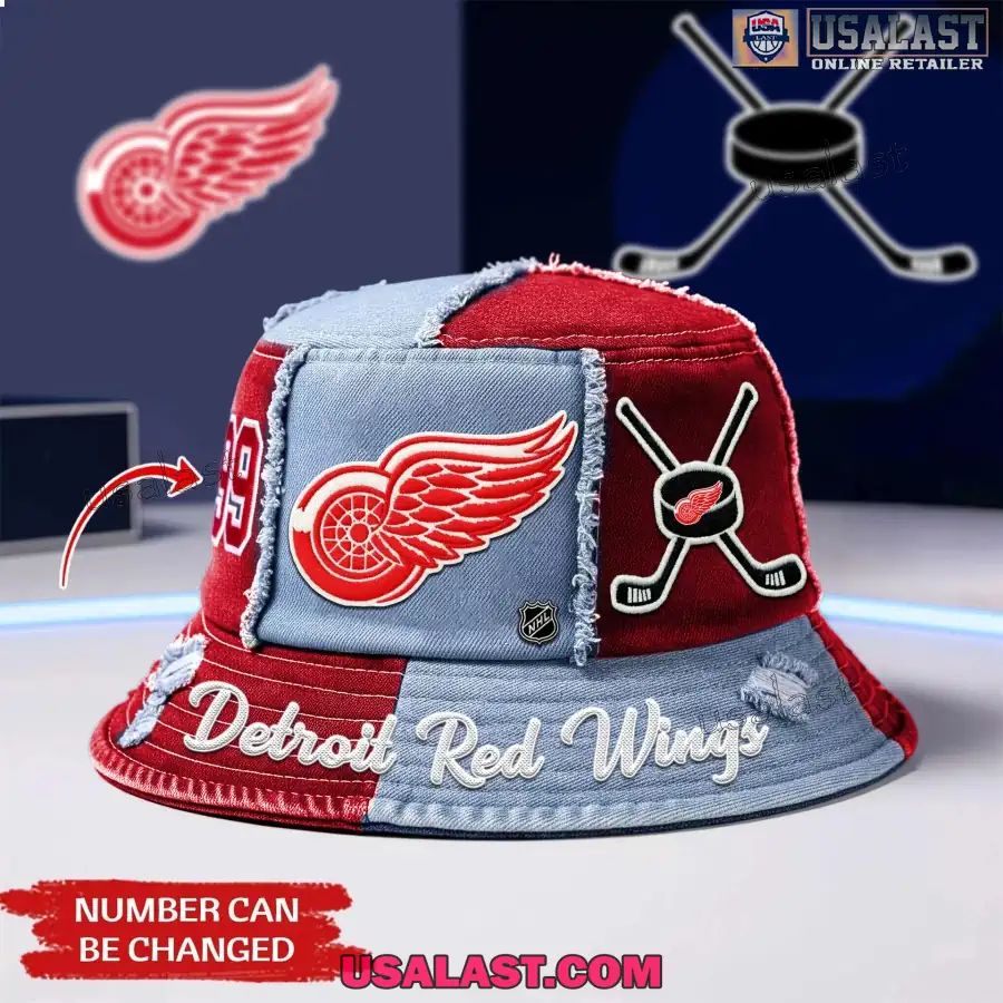 Detroit Red Wings Premium Bucket Hat - Adult & Kids T-Shirts, Sweatshirts & Hoodies apparel design preview 1