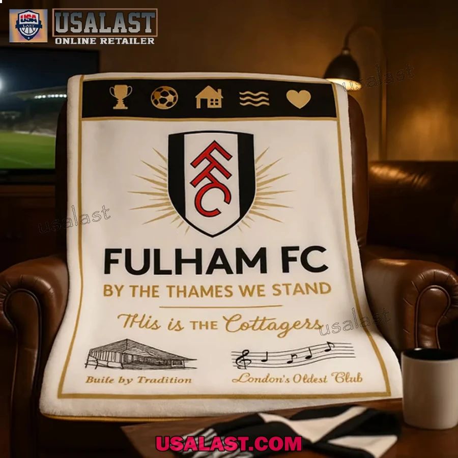 Fulham FC The Cottagers Match Day Blanket - Adult & Kids T-Shirts, Sweatshirts & Hoodies apparel design preview 1