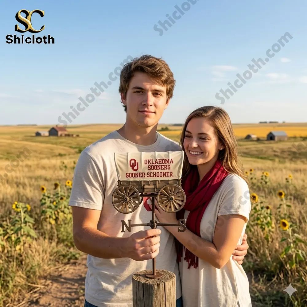 Oklahoma Sooners Schooner Custom Wind Spinner For - Adult & Kids T-Shirts, Sweatshirts & Hoodies apparel design preview 1