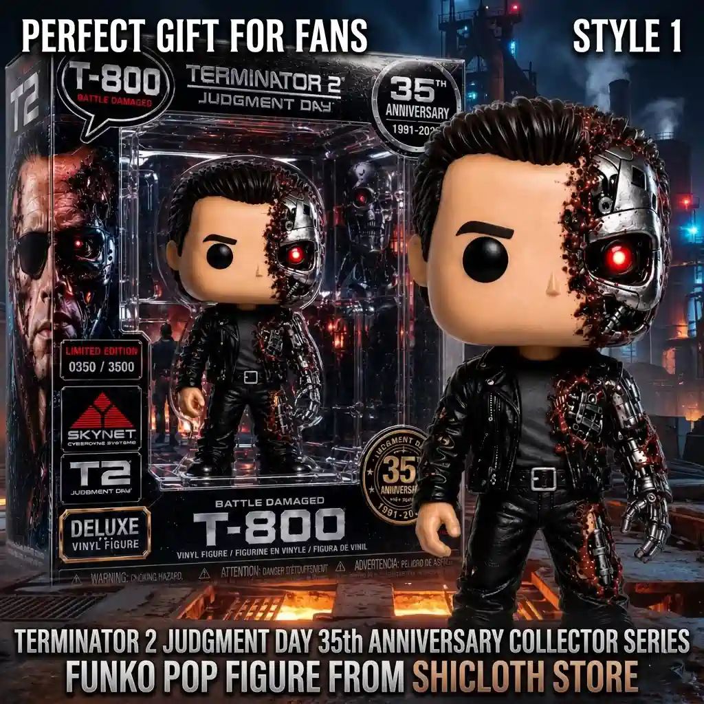 Terminator 2 Judgment Day 35th Anniversary Collector - Adult & Kids T-Shirts, Sweatshirts & Hoodies apparel design preview 1
