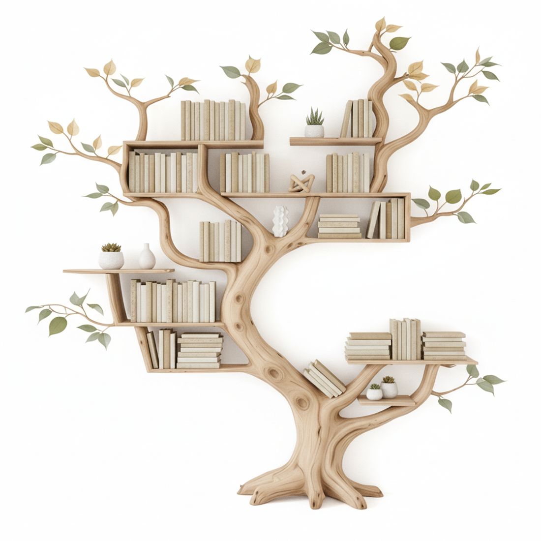 Natural Solid Wood Floating Shelf Tree Branch - Adult & Kids T-Shirts, Sweatshirts & Hoodies apparel design preview 1