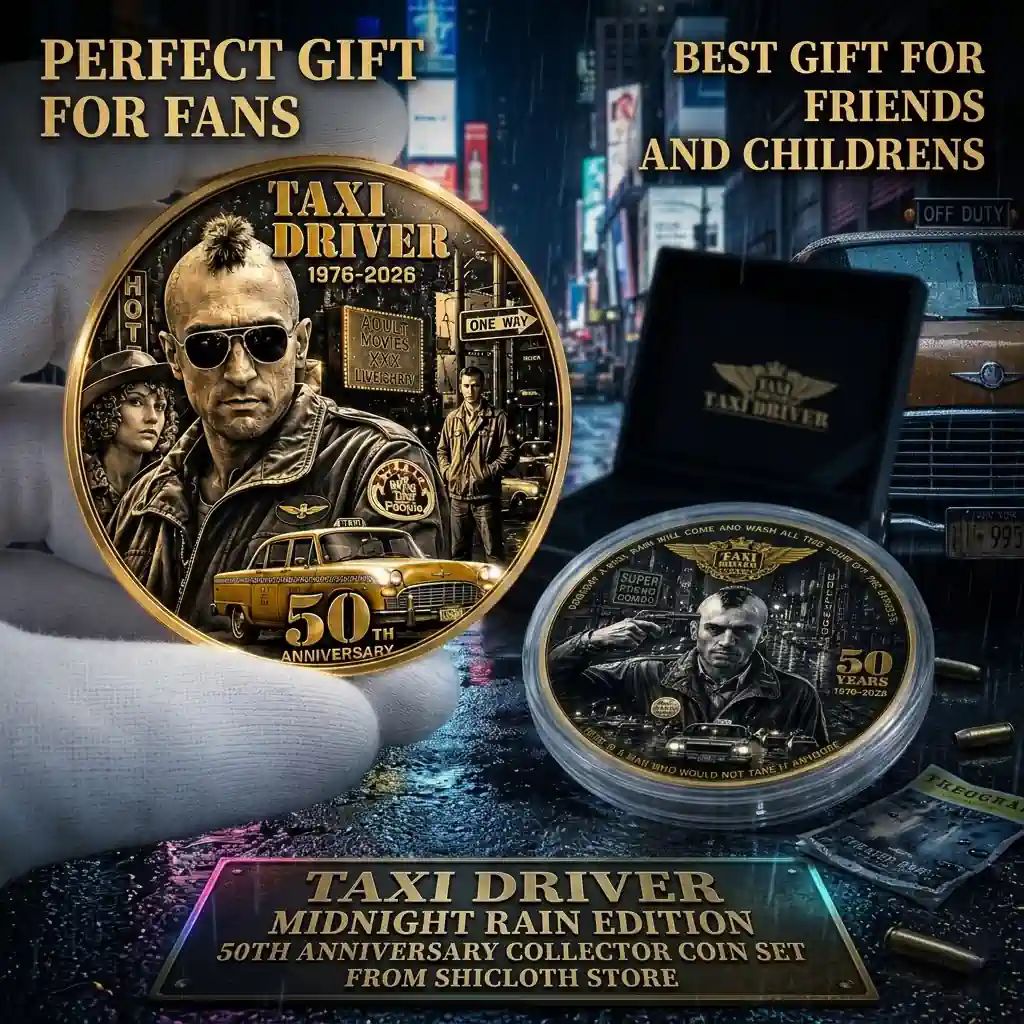 Taxi Driver Midnight Rain Edition 50th Anniversary - Adult & Kids T-Shirts, Sweatshirts & Hoodies apparel design preview 1
