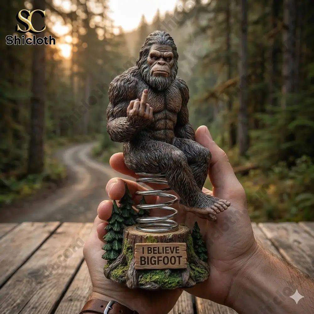 Bigfoot Sasquatch Pacific Northwest Decor Car - Adult & Kids T-Shirts, Sweatshirts & Hoodies apparel design preview 1