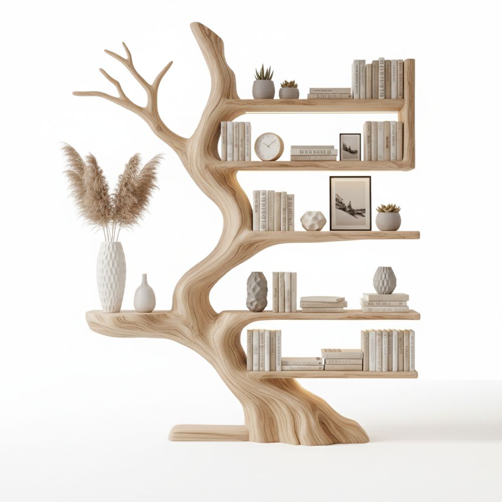 Handcrafted Driftwood Tree Branch Corner Shelf - Adult & Kids T-Shirts, Sweatshirts & Hoodies apparel design preview 1