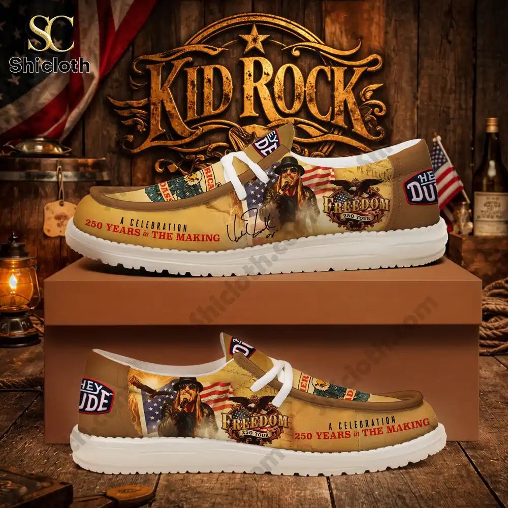 Kid Rock 250 Years In The Making Dude Loafer Shoes - Adult & Kids T-Shirts, Sweatshirts & Hoodies apparel design preview 1