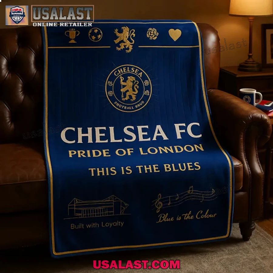 Chelsea The Blues Match Day Blanket - Adult & Kids T-Shirts, Sweatshirts & Hoodies apparel design preview 1